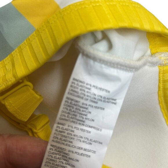 Addition Elle Multicolor Stripe Padded Tankini Top Plus Size 1X - Picture 5 of 5